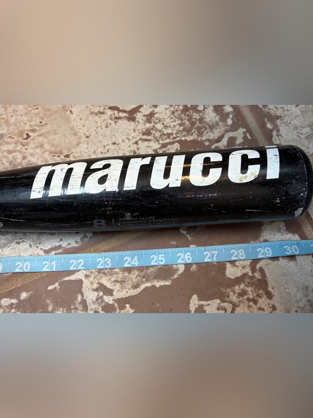 Marucci Black Baseball Bat with White Logo 30/20 senior league model MSB11